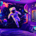 NYZE Astronaut Space Tapestry for Bedroom, Glow in the Dark Room Decor Wall Tapestries, Cool Galaxy Planet Wall Hanging, Wall Hanging for Men Guys Gamer Room Dorm Living Room 79in×59in