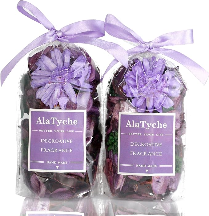 Spring Potpourri Bags, Purple Potpourri Bowl Filler,Lavender Scented Decorative Dried Flower,Home Fragrance Sachet,Vase Decor-Mini