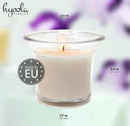 Hyoola Votive Candles - White Votives in Clear Cup - 12 Hour Burn Time Unscented Votive Candles Bulk - Pack of 48 Small Candles in Bulk - Made in Europe