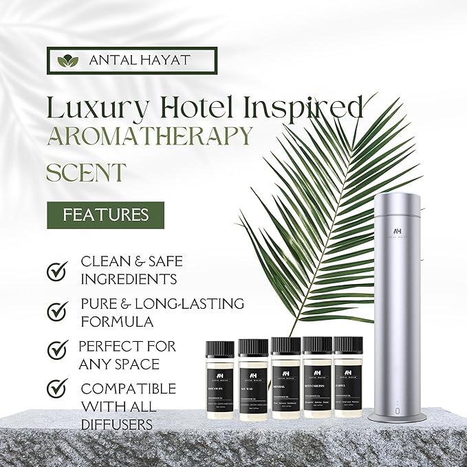 24K Magic Diffuser Oil 50ml – Hotel Inspired Aromatherapy Scent – Citrus, Lemongrass, Jasmine – Home Luxury Fragrance Oil by Antal Hayat – Essential Oil Blend for Diffusers