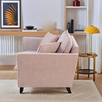 ERYE Living Room Accent Chair, Modern Chenille Upholstered Wider Seat Cushion Leisure Armchair W/2 Pillows and Removable Cover for Home Apartment,Bedroom,Office