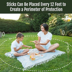 Farm Raised Candles Mintronella Citronella & Peppermint Mosquito Repellent Incense Sticks – 100 Pack – USA‑Made Natural Bug & Insect Repellent – Outdoor Camping, Patio Decor – No‑See‑Um & Gnats, Fly's