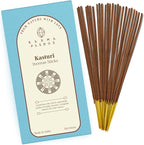 Kasturi Incense Sticks, Organic Hand Dipped 100 Sticks with Natural Herbs & Aromatic Ingredients, Burn Time 45 to 60 Minutes, Incense for Positivity, Yoga, Meditation, Relaxation, Spiritual Gift