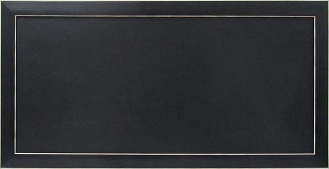 DesignOvation Wyeth Framed Magnetic Chalkboard, Black
