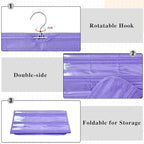 1 Pack Hanging Jewelry Organizer 80-Pocket Dual-sided Jewelry Storage for Earring Necklace Bracelet Ring Travel Holder, Purple