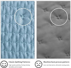 Kasentex KWX1804-BL Quilt Mini Set-Stone Washed-Super Soft Bedspread-Light Weight-White Down Alternative Microfiber Fill-Machine Washable-Solid Colors, Full/Queen + 2 Shams, Blue