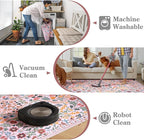 Moynesa Floral Pink Washable Rug, 2x3 Boho Bathroom Rugs Non Slip Soft Bedroom Accent Mat Ultra Thin Flower Small Indoor Door Mat for Entryway Kitchen Bedside, Pink