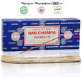 Satya Nag Champa Incense Sticks Bangalore- 250gm Bundle Natural Hand Rolled Non-Toxic Nagchampa BNG Insense Set with Raajsee Insence Stick Holder for Meditation, Yoga, Aromatherapy & Joss Sticks