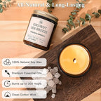 6-Pack Scented Soy Candle Set – Lavender Vanilla, Eucalyptus, Sandalwood, Jasmine & White Tea, Coconut, Sage | Natural Soy Wax Spring Summer Aromatherapy Candles for Home, Vacation, Relaxation & Spa
