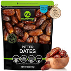 NUT CRAVINGS - Dried Deglet Noor Dates Pitted, No Sugar Added, Unsulphured (6oz, 1 Pack) Ramadan & Iftar Favorite - Sweet Healthy Snack, Vegan, Kosher, Resealable Bag