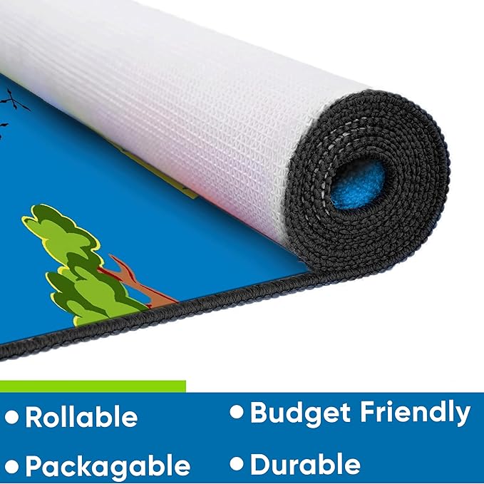 KIDCARPET.COM Sensory Path Rug Bird, Educational Classroom Rug, Kids Learning Play Mat | Area Rug for Bedroom or Playroom