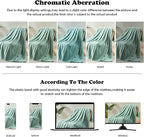 NEWCOSPLAY Super Soft Queen Blanket New Sage Green Premium Silky Flannel Fleece Leaves Pattern Lightweight Bed Blanket All Season Use (New Sage Green, Queen(90"x90"))