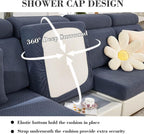 Sofa Covers Couch Covers for Sofa Pet Friendly Couch Cushion Covers Universal Sofa Covers Washable Stretch Slipcovers for Sectional Sofa (Texture Metal Gray,Large Single Seat Cover)