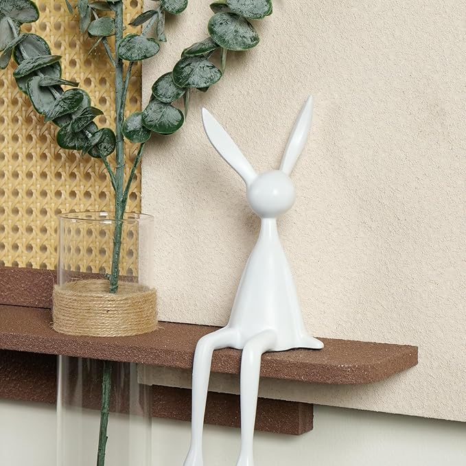 Troartos 3D Textured Boho Neutral Wall Art Decor With Shelf, Modern Beige and Brown Artwork for Walls With Green Accent, Minimalist Wall Decor for Living Room, Hallway, Kitchen, Bedroom, Office 24x24