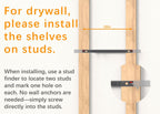 Rustic Wood Floating Shelves Set of 2 – 22.5" Wall Mounted Storage & Decor
