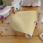 The Master Herbalist Fragrant Sandalwood SCENTED DRAWER LINERS in a BARLEY GINGHAM Design | Pack of 5 Sheets | Contains Essential Oils | MADE IN THE UK.