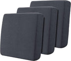 Hokway Stretch Couch Cushion Slipcovers Reversible Cushion Replacement Slipcovers Sofa Cushion Covers(Gray, 3)