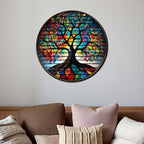 Tree Of Life, Carved Wood Wall Art, 3D Wall Decor, Home Decor, Housewarming Gift, Wall Hangings, Round Wall Art, Wooden Wall Decor,Home Art, Home Decor