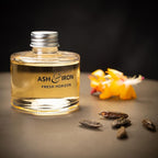 Luxury Reed Diffuser for Home & Bathroom – Ash & Iron Fresh Horizon, Crisp Alpine Air & Cactus Blossom, 125 mL, 3–5 Month Duration