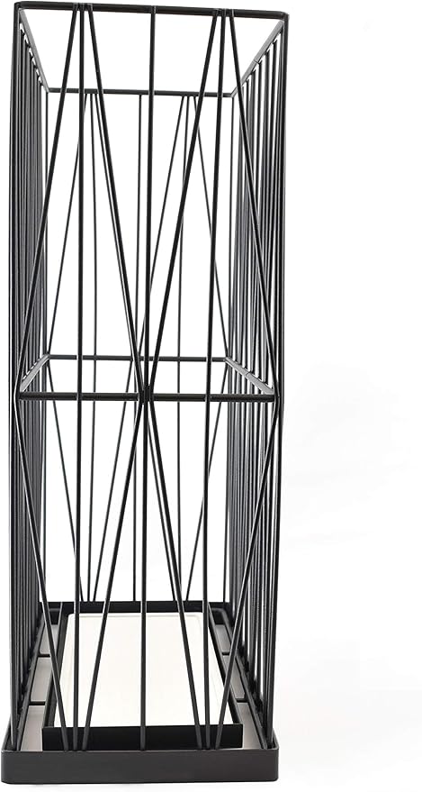 Mango Steam Pluvian Soakstone Umbrella Holder (Rectangle, Black)