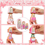 Gejoy Russian Nesting Dolls for Kids Handmade Matryoshka Wooden Stacking Toys Nesting Dolls Collectible Gifts for Winter Christmas Holiday Present Boys Girls Adults Home Decor(Fairy)