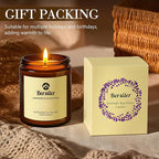 Aromatherapy Candles, Scented Candles, 7OZ Lavender Eucalyptus Candles Stress Relief and Relax for Home & Bedroom Gift for Women Birthday Christmas, Soy Wax Candle