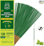KICKOUTOR® Mosquito Repellent Outdoor Patio 120 PCS Citronella Oil Mosquito Incense Sticks Natural Organic Mosquito Barrier Mosquito Repeller for Backyard Travel Camping Indoors Gnat Mosquito Control