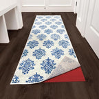 Veken Runner Rug Pad Gripper for Hardwood Floors, Non Slip 2x8 Ft Red Rug Pads for Area Rugs, Thick Rug Grippers for Tile Floors, Under Carpet Anti Skid Mat, Keep Your Rugs Safe and in Place