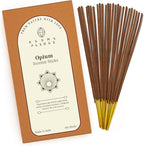 Opium Incense Sticks, Organic Hand Dipped 100 Sticks with Natural Herbs & Aromatic Ingredients, Burn Time 45 to 60 Minutes, Incense for Positivity, Yoga, Meditation, Relaxation, Spiritual Gift