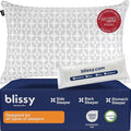 BLISSY Adjustable Memory Foam Pillow for Sleeping (King Size) - Cooling Gel Pillows for Side Sleepers with Shredded Foam for Customizable Loft - CertiPUR-US & Oeko-TEX