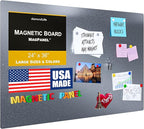 24"x36" - Magnetic Board - Memo & Vision Board for Home, Office, and Classroom - Magnet Board for Kids - Pre-drilled Mounting Screws Included
