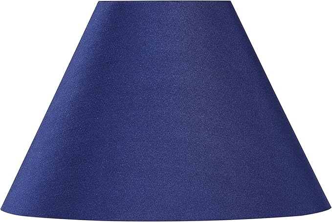 Aspen Creative 56033, Hardback Empire Transitional UNO Lamp Shade, Cobalt Blue, 4" Top x 10" Bottom x 7" Slant, Slip UNO 33mm