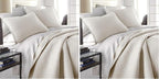 Southshore Fine Living, Inc. King Quilt Bedding Set, Quilted Comforter, Coverlet Bed Spread for California Kings, Luxury Bedding King Quilt Set, Lightweight Quilted Bedspread w/Shams, Bone (Pack of 2)