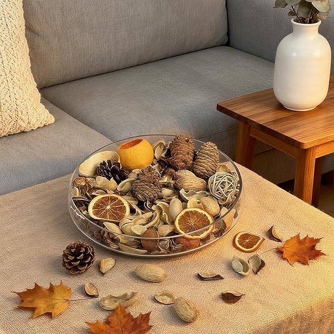 Potpourri Bag,Orange/Lily Scented Potpourri Bowl Filler, Decorative Dried Flower, Bathroom Vase Decor(20 oz)