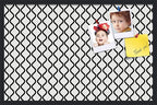PinPix 34x22 Inch Cork Bulletin Board. This Decorative Framed Pin Board Comes with Black and White Waves Design and a Satin Black Frame. Ideal for Home Office Decor or Message Board (PinPix-194)