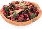 Cinnamon Fragrance Potpourri Bag Christmas Holiday Home Décor | Floral Petals Vase & Bowl Filler Decoration (Holiday Red)