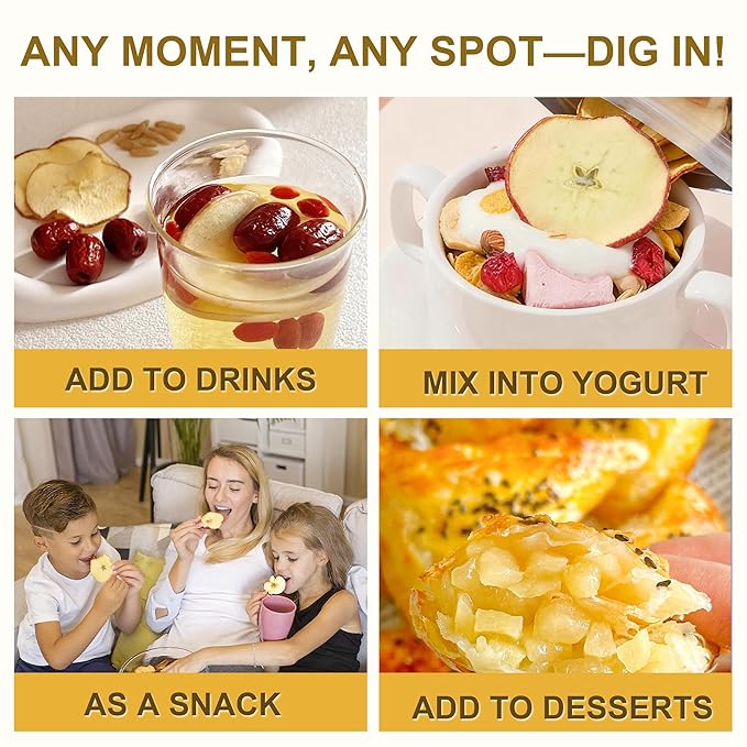 Apple Slices, Dried Apples, Dried Apple Slices, No Added Sugar, Simmer Pot Mix, Potpourri Bowl Filler, Concentrated Apple Flavor & Nutrition, Elevate Cakes, Juice & Home Decor, Fruity Warmth & Sweet Wishes, Resealable Bag, Convenient & Extended Freshness