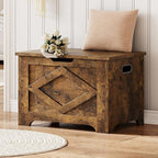 GAOMON Storage Chest, Wooden Storage Bench, Modern Style Lift-Top Shoes Bench with Safety Hinge for Entryway, Bedroom, Living Room, Supports 300 Lb and Easy Assembly