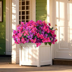 INSPRING Faux Bougainvillea Artificial Flowers for Outdoors Fake Plants Spring Outdoor Decor, 4 Bundles Realistic Silk Flowers for Outside UV Resistant for Porch Patio Window Planter Garden Home