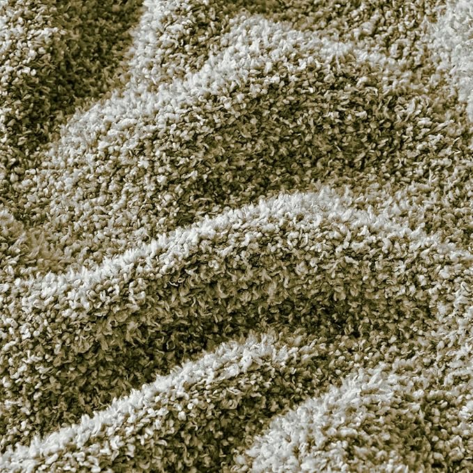 CozeCube Super Soft Fullfy Microfiber Reversible Knitted Blankets, Warm Cozy Fuzzy Plush Throw, Olive Green and White Melange Throw Blanket for Couch Bed Sofa, 50" x 60"