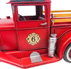 12'' Iron Classic Red Truck Pick-up Model Collectible Vehicle Decoration, Metal Christmas Decor, Unique Blend of Vintage, Rustic, Farmhouse Truck for Table Top (B)