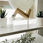 Plymor Clear Polished Acrylic Square Display Block, 2" H x 5" W x 5" D