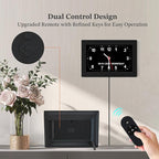 10.1'' Extra Large Digital Clock, 1280*800p HD Display, Dementia Clock For Seniors, Digital Clock With Date, Time, Day Of Week, 10 Reminders & 6 Alarms, Auto Dimming & DST, Remote Control, Black