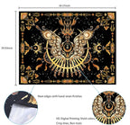 CHDGDHC Butterfly Moth Tapestry,Hippie Floral Aesthetic Wall Tapestries, Psychedelic Aesthetic Decor, Large Tapestry for Bedrooms, Living Rooms, and Dorms-39.37x29.92 Inch