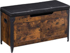 GarveeHome 39.4 in Storage Chest, Wooden Storage Bench with Safety Hinges, Easy Assembly, Large Shoe Bench for Entryway, Living Room, Bedroom