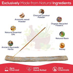 Satya Dragon Blood Incense Sticks, Satya Bng (Bangalore) Insenses 15gmx12 Pack with Raajsee Incense Holder Bundle, Satya Nag Champa Natural Incense