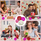 Valentine's Day Rattan Balls 36pcs&Valentines Day vase Filler&Valentine Bowl Filler&Decorative Balls for Bowls Decoration for Home Decoration Valentine's Day Decoration