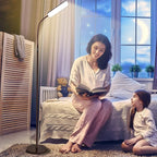 Led Floor Lamps with 15w/1000lm Bright LED Floor Lamp with Stepless Adjustable 3000K-6000K Colors and Dimmer, Remote and Touch Control Reading Lamp, Adjustable Floor Lamp for Living Room