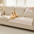 HAOMAIJIA Waterproof Couch Cover for Dogs Washable,Fuzzy Pet Couch Covers for Sofa,Thick Soft Dog Bed Cover Non-Slip Couch Covers for 3 Cushion Couch Sofa Pet Friendly (Off White, 35" x 82")