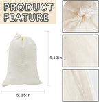 200PCS 3x4 Small Muslin Cloth Bags with Drawstrings - Reusable Empty Spice & Herb Bags for Cooking, Potpourri, cloth tea bags, cloth bags bulk